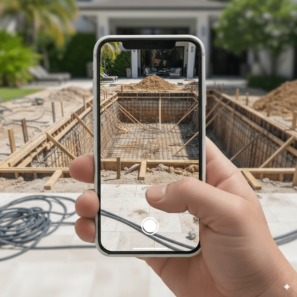 Document Every Phase of Pool Construction
